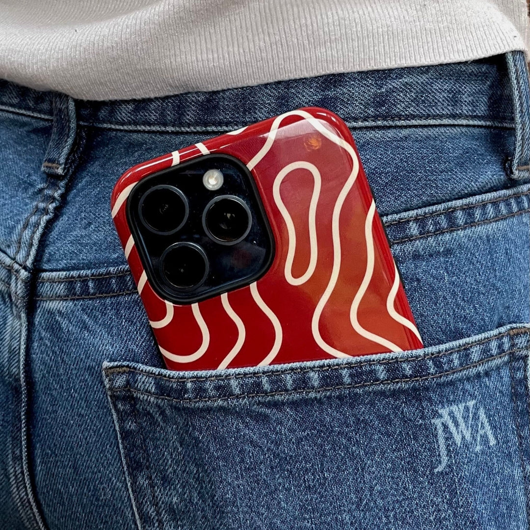 SWIRL | iPhone Case (Red) - ETA