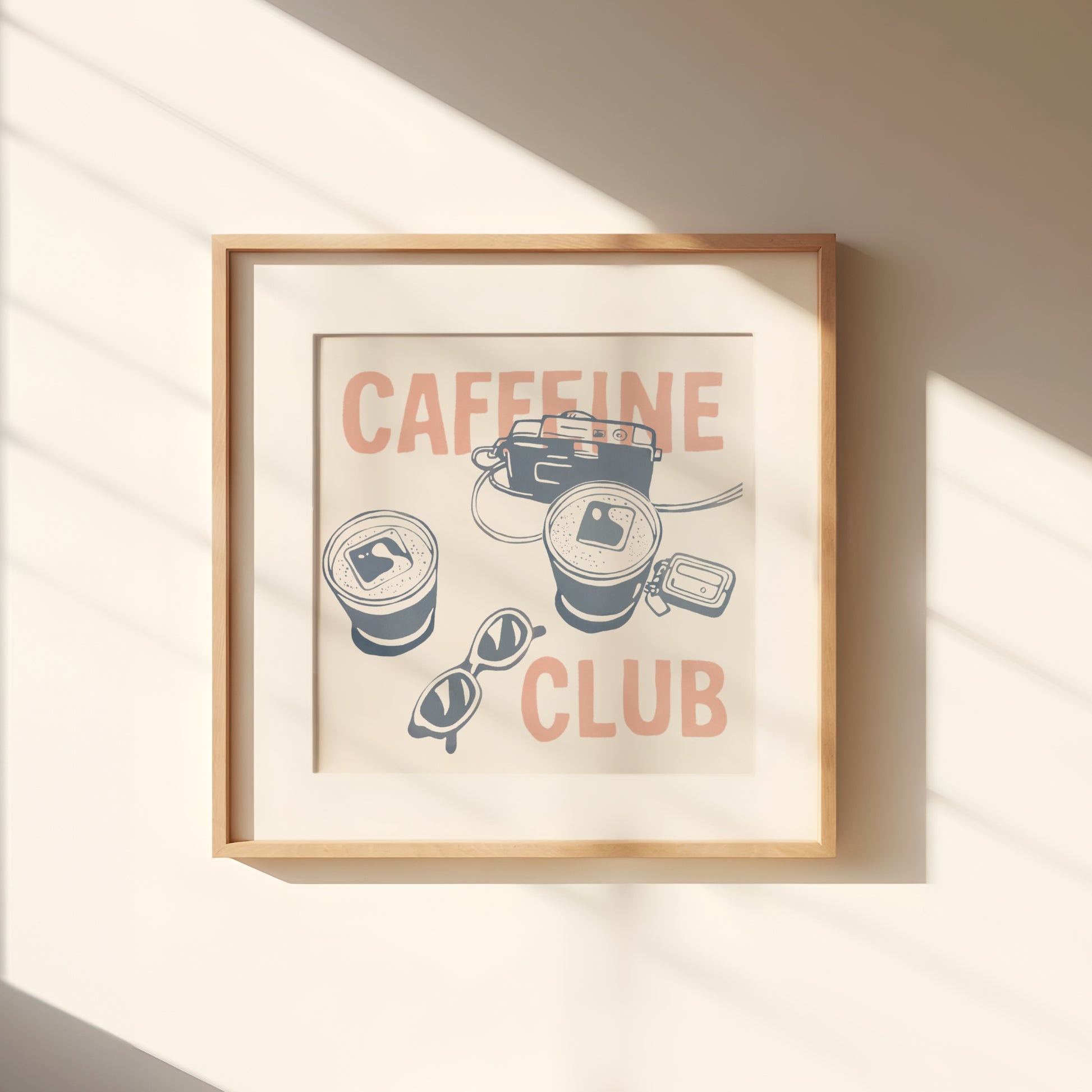 Caffeine Club | Art Print (Blue) - ETA