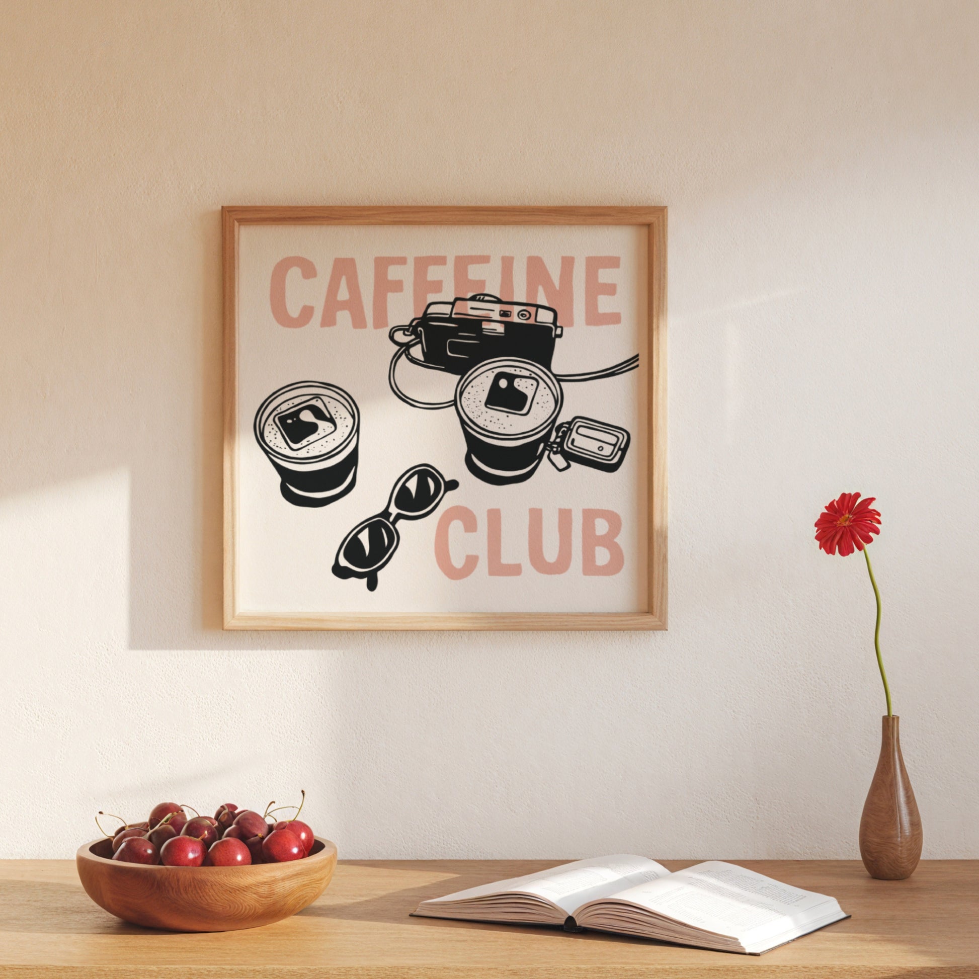 Caffeine Club | Art Print (Black) - ETA