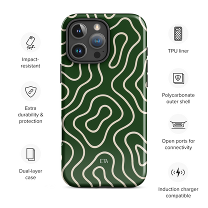 SWIRL | iPhone Case (Green) - ETA