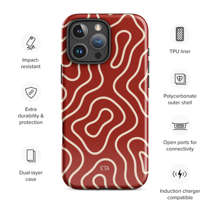 SWIRL | iPhone Case (Red) - ETA